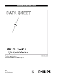 Datasheet 1N4150 manufacturer Philips